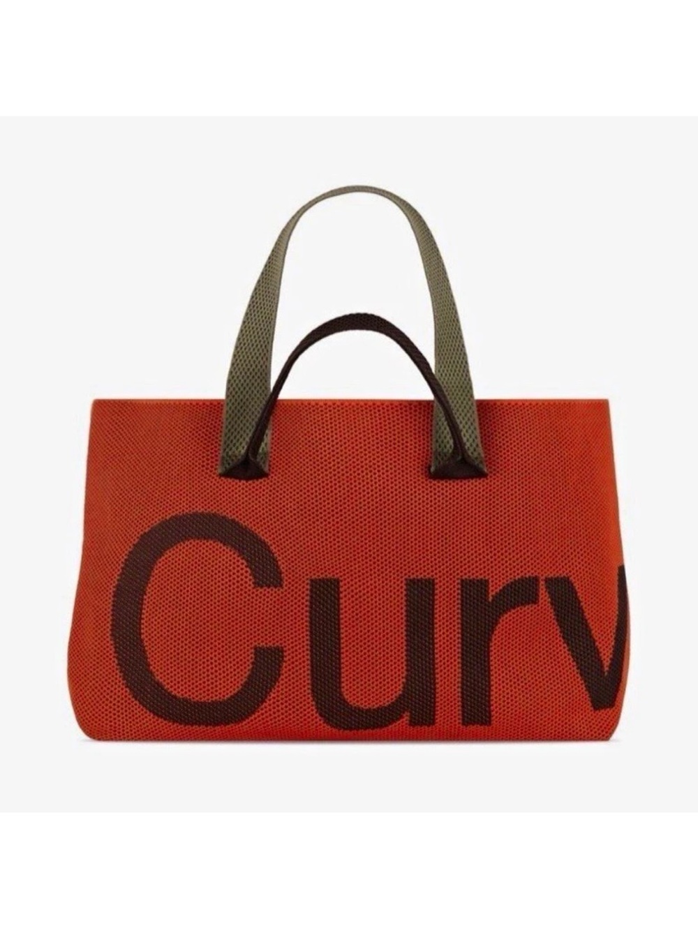 Curves By Sean Brown Perforated Knit Tote(Pumpkin)